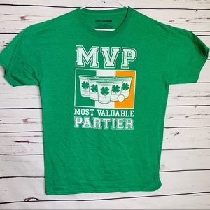 Fifth Sun MVP Most Valuable Partier T-shirt Men’s Size Large St. Patrick’s Day